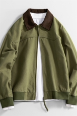 大货拼色衬衫领纯棉宽松夹克男上衣外套DSA157B-J182-P75，男装夹克，电商A157B