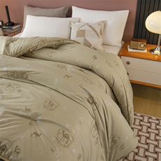 新款大豆润肤驼毛被2米6斤冬季被子被芯，被套/被芯，一起卖家纺