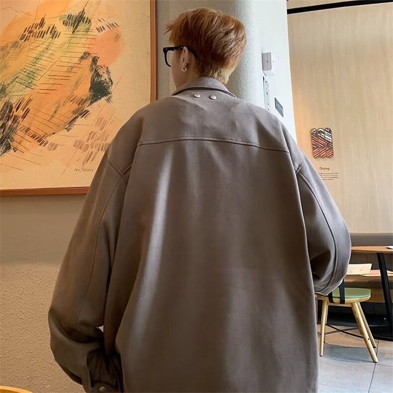 麂皮绒夹克外套XZ170P75,男装夹克,星座1116-2
