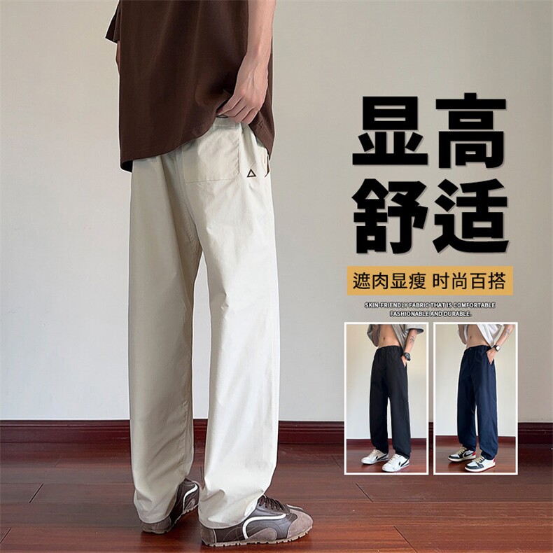 抖音品质美式机能速干工装裤男锥形夏冰丝A146-GY329特p38量大优图片