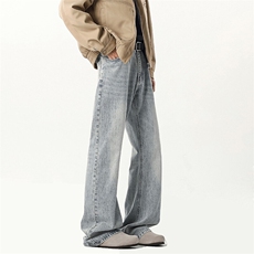 B258-K2710-P50控78抖音品质弯刀微喇牛仔裤78%棉22%聚酯纤维，男装休闲裤，电商B258