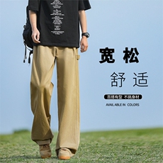 直筒夏季新款纯棉裤子男夏季薄款男裤K687特批：45：88，男装休闲裤，星座718-1