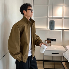 高品质春装新款老钱风美式高街解构立领棒球服飞行夹克休闲外套潮，男装夹克，电商A443