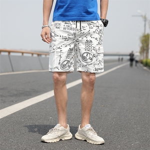 20夏季日系大码潮流拼色口袋宽松五分裤工装休闲短裤DK303-P45图片