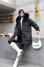 90白鸭绒，狐狸毛领，两色两码，其它，伊艺不舍