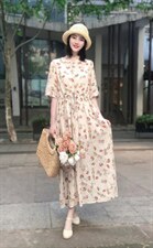 夏季新款韩版洋气学院风修身显瘦连衣裙图片