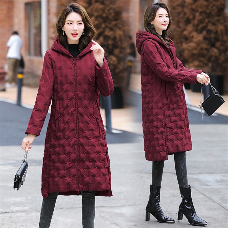 现货！专柜品质！2022冬装新款羽绒服女长款90%白鸭绒时尚优雅,女装羽绒服,铭街依杨
