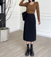 高品质净色半身裙包裙，女装半身裙，Balance Studio