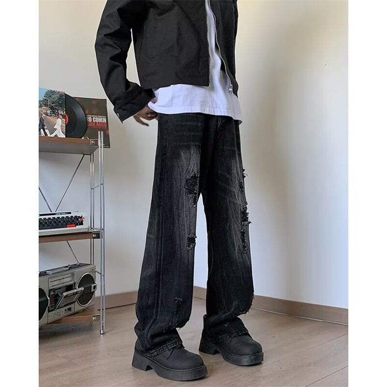 2024美式牛仔裤男款直筒长裤潮RG16P45,男装牛仔裤,星座1116-2