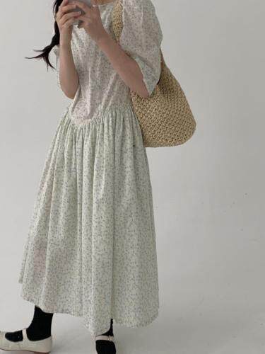 碎花连衣裙，女装连衣裙，Fueeh