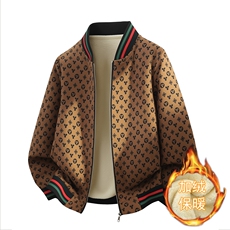 1018-JK920-P63男士外套2025新款欧货潮牌休闲上衣加绒棒球领夹克，男装夹克，星座1018