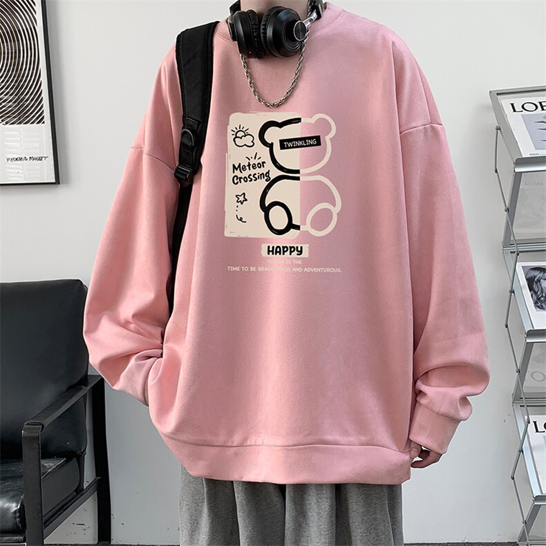 麂皮绒卫衣男大码重磅长袖t恤男JW81352-P35,男装卫衣,电商A040