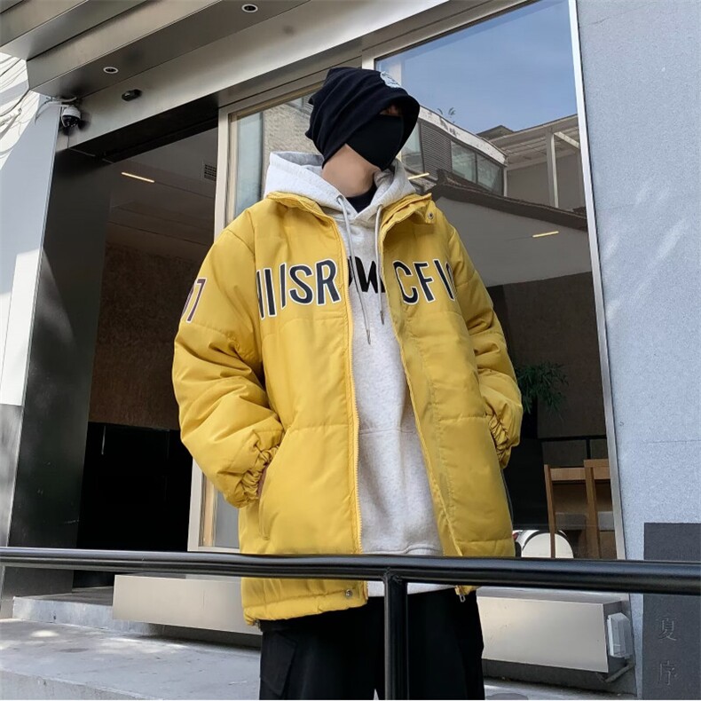 棉服男款冬季美式立领轻薄时尚棉服加厚棉衣外套短款面包服,男装棉衣,星座1013-1