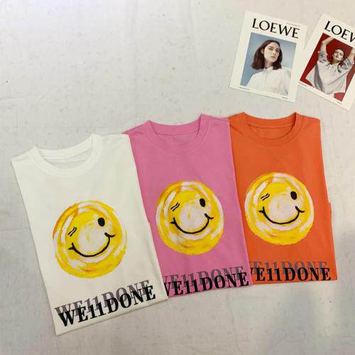手绘笑脸T～白，粉，橘，女装，LOVELS