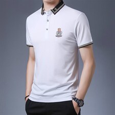 夏季短袖T恤时尚潮流POLO衫半袖2023新品休闲商务男装ZLF525-P50，男装Polo衫，星座1105-3