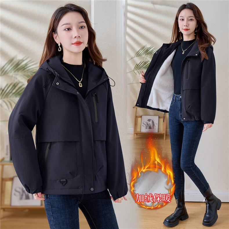 现货！现货！2025冬季新款加绒加厚棉衣外套女棉服,女装棉衣/棉服,以桐