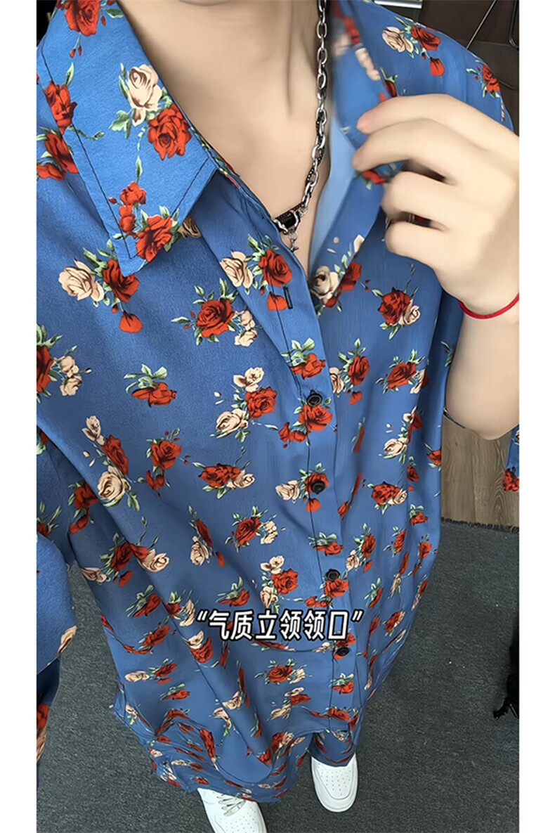 短袖衬衫男+短裤男套装男100%聚酯纤维M-5XL大码TZ78702P50控98,男装休闲套装,星座226-1