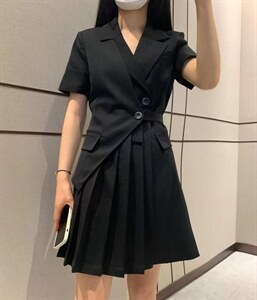 2023夏装新品西装连衣裙图片