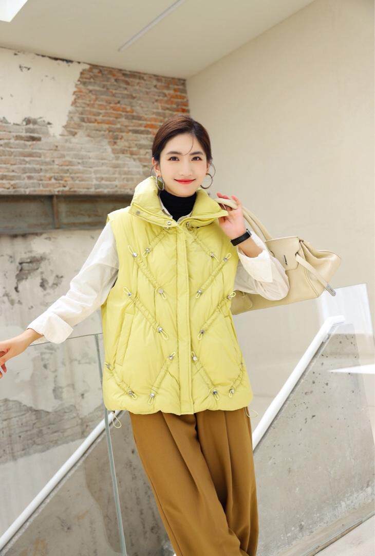 羽绒马甲，女装马甲，线象