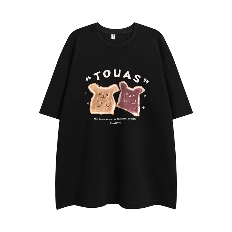 2024新款平铺夏季潮流小饼干印花免短袖T恤T61116P25控38，男装T恤，电商A268-1