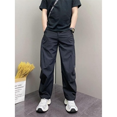 网图！新款夏季宽松休闲直筒裤纯色百搭-LK80100-特批35，男装休闲裤，电商A061