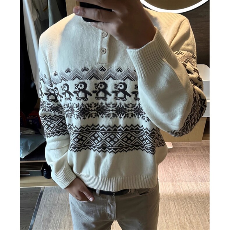 潮牌男装秋冬新款毛衣胖子宽松渐变加肥加大圆领针织衫M5150,男装针织衫/毛衣,星座1116A（原606A-3）