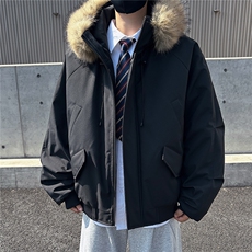 座山雕派克棉服貉子毛加厚外套GS65001，男装棉衣，星座1206（原A206）