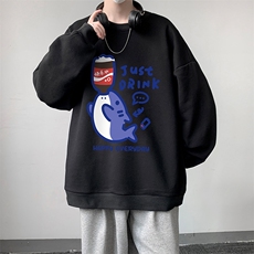 圆领卫衣男超大码胖子肥佬大号长袖t恤S6450-P28，男装卫衣，电商A040