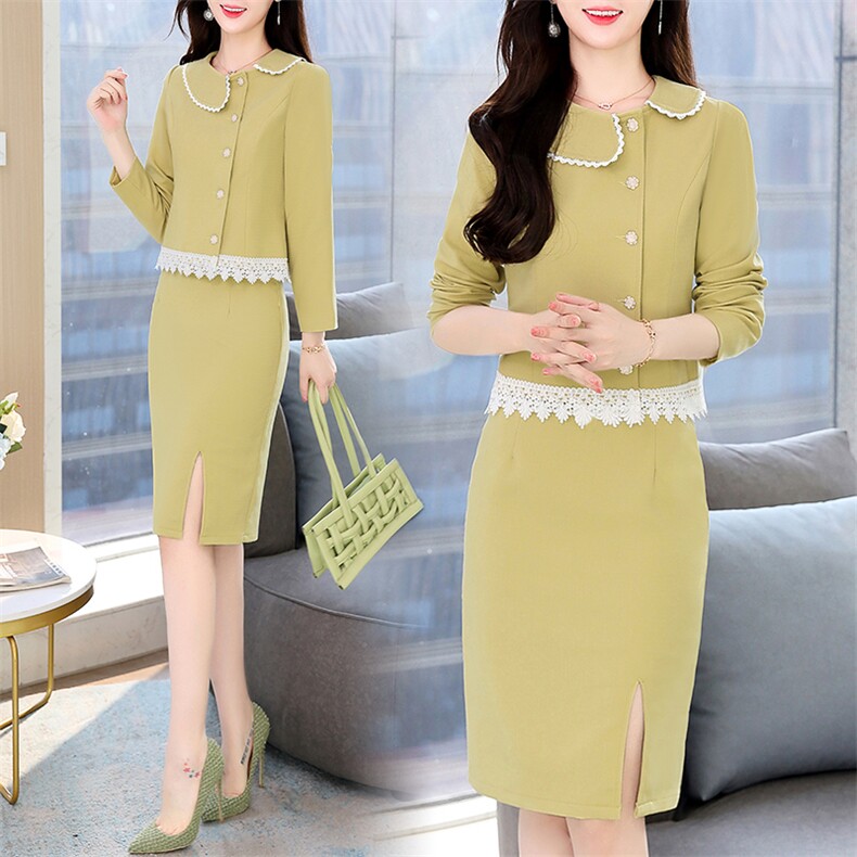 档口大量现货！2024春装新款时尚洋气甜美小香风两件套，女装套装/套裙，罗腾