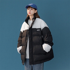 1中性风灯芯绒拼接棉衣女立领棉服女外套女8718P128控168，女装棉衣/棉服，星座226-2