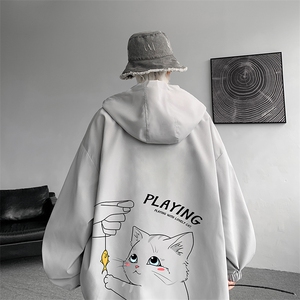 连帽夹克男大码胖子棒球服上衣外套JK65129-P45图片