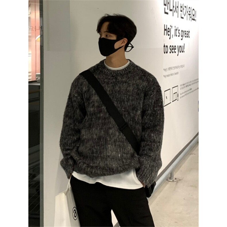 706-2-MY1013-P65特P冬季韩版男士圆领软糯毛衣宽松针织衫外套,男装针织衫/毛衣,星座706-2