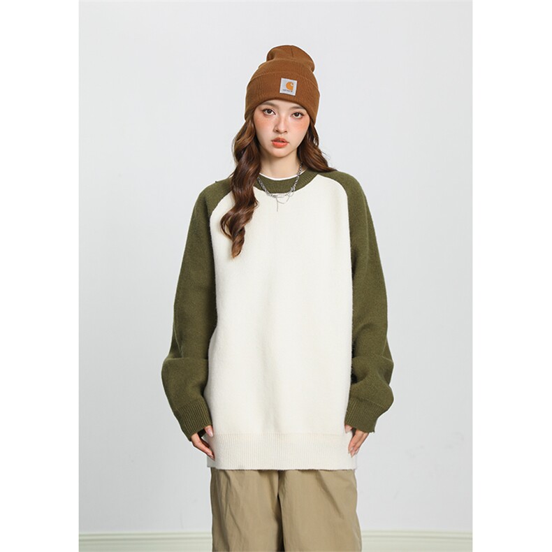 高档圆领针织毛衣男秋季慵懒风线衣外套宽松内搭打底，男装T恤，星座1206（原A206）