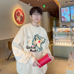 ！ 圆领卫衣男装港风长袖T恤男外套男WY197-P28图片