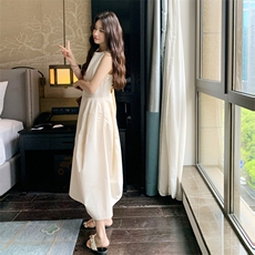 【加色】夏季无袖花苞裙大摆连衣裙2C158-8669-P110-K168，女装连衣裙，2C158