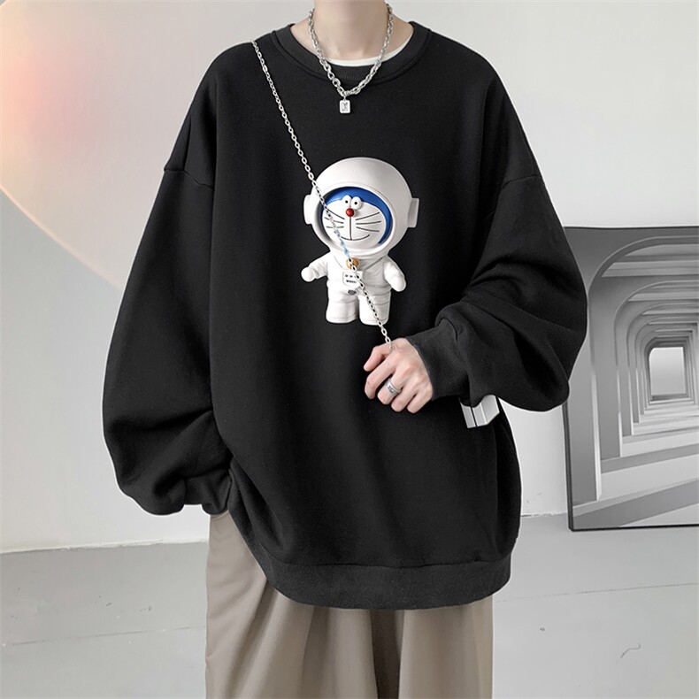 秋季圆领卫衣男大码韩版宽松长袖外套S6233-P28加绒款P33,男装卫衣,电商A040