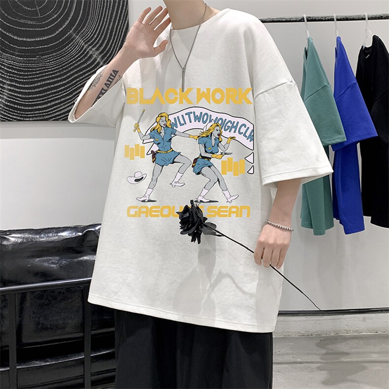纯棉短袖t恤男大码半袖打底衫宽松体恤衫DX17304-P20大皂风,男装T恤,电商A040