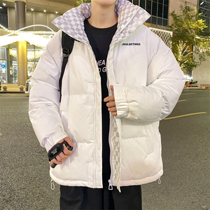 抖音得物品质深度库存三防面料假两件格子棉衣外套棉服66630特P85图片