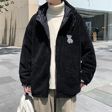 2023冬季青少年羊羔绒棉衣两面穿刺绣外套男女8830-P115控价138，男装棉衣，电商A441-1