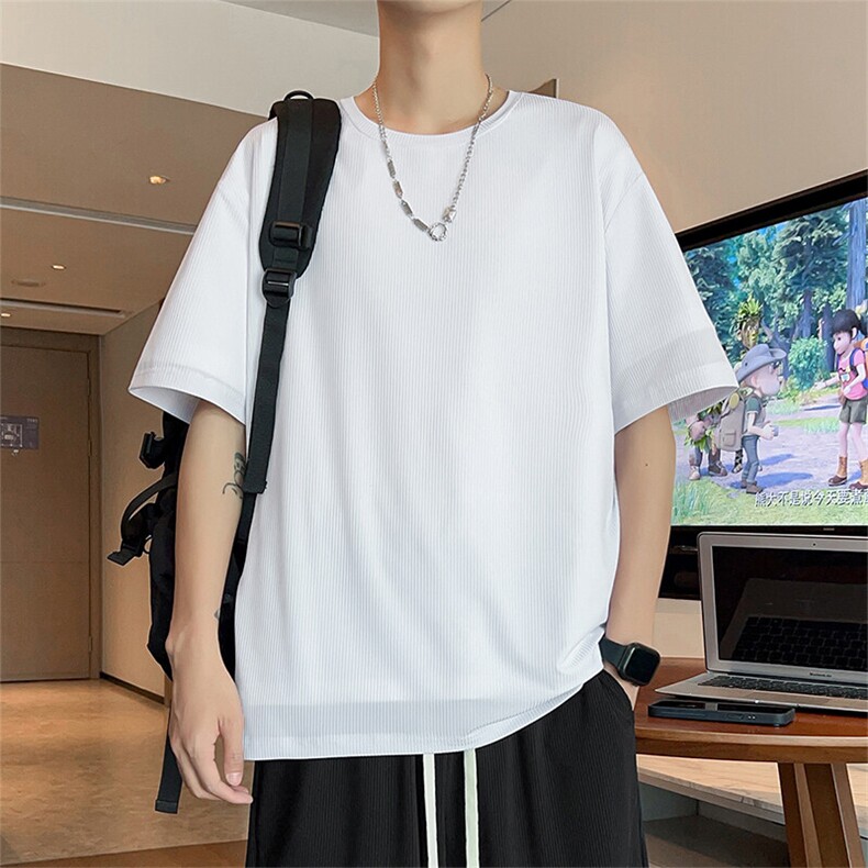 2527-P23控39大码元 大码潮牌美式痞帅炸街男T恤图片