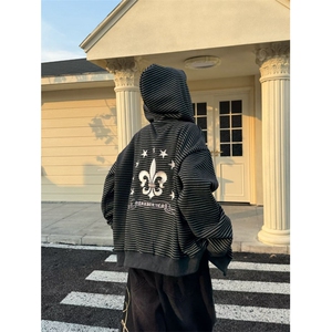 气质潮流新款时尚流行文艺原版面料刺绣毛呢绒感复合卫衣JK8009图片