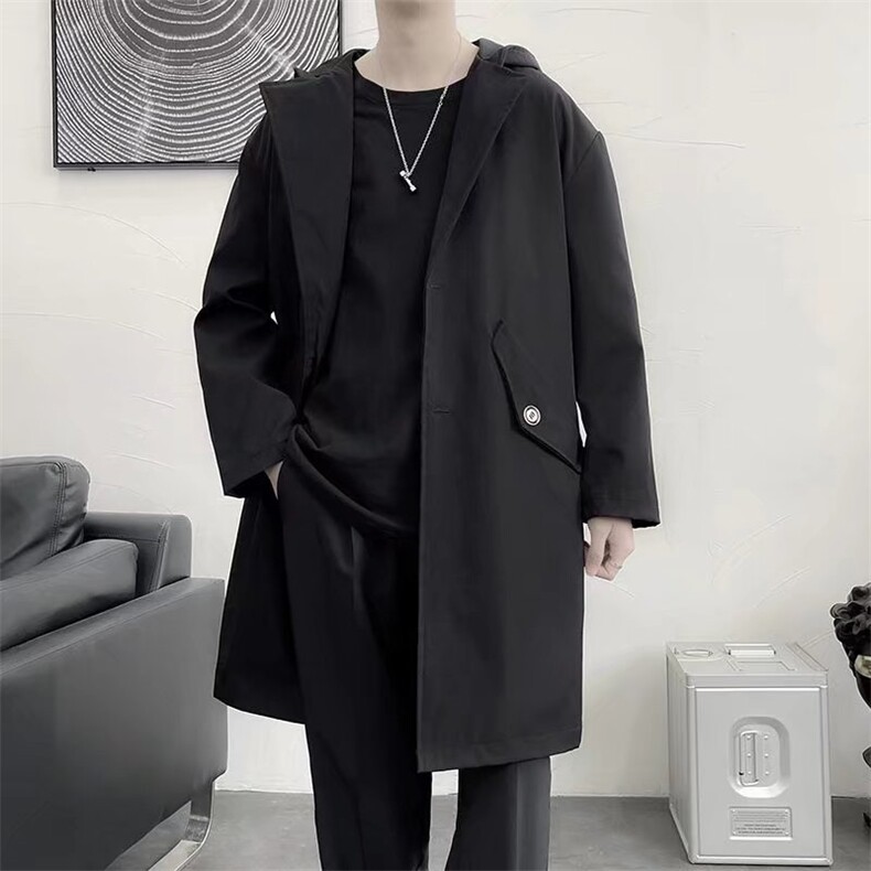 港风休闲男士春季风衣中长款FX60P60，男装风衣，星座1116-2
