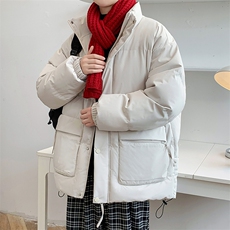 冬上新加棉加厚棉服港风简约立领棉衣外套男女8349-P115控价158，男装棉衣，电商A441-1