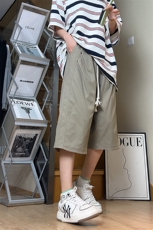 2025夏季新款潮牌立体剪裁宽松休闲裤七分工装裤男2551特批36控68，男装休闲裤，电商C305A