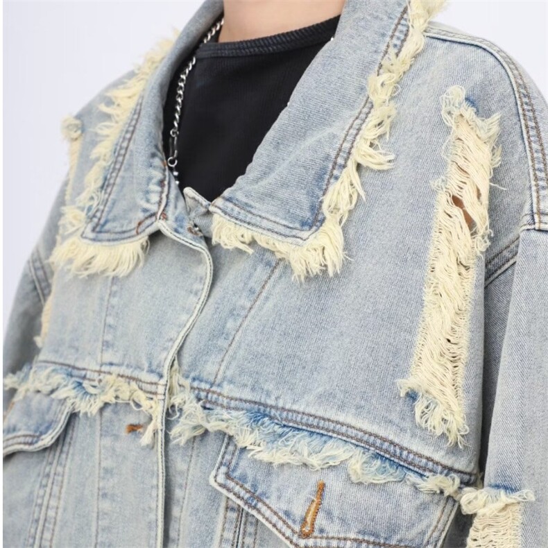 JK8920-P55cleanfit牛仔外套男女春秋款痞帅炸街穿搭复古,男装工装外套,电商B323A