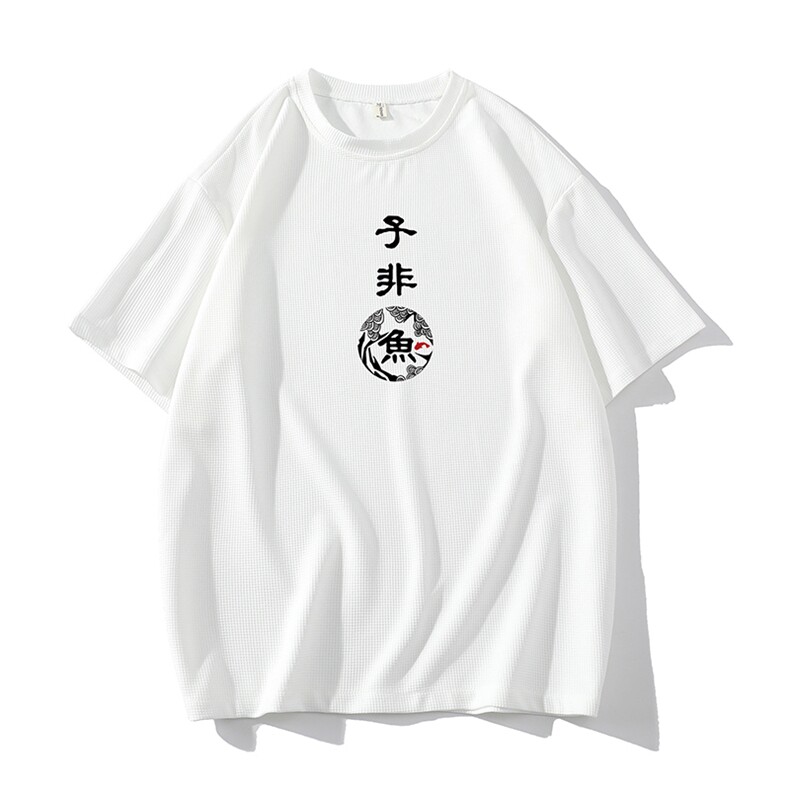 HT73070-P22华夫格t恤男短袖男大码五分袖网格,男装T恤,电商A040A