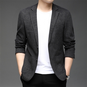 秋季新款西服男装外套宽松纯色休闲单件潮流西服便装HB21822-P170图片