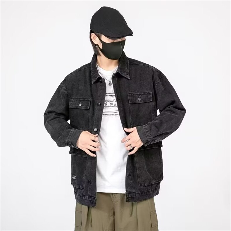1506-1/JG171/P44牛仔外套男士多口袋电焊工防烫耐磨工装夹克,男装工装外套,星座1506-1