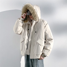 座山雕毛领派克棉服男冬季工装棉衣情侣外套M060-P110迷彩P115，男装棉衣，星座308B-2