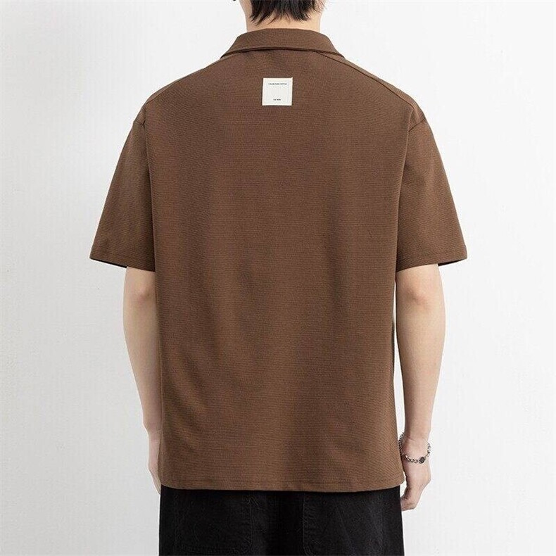 25070-特P60夏季休闲时尚T恤男短袖打底衫潮牌翻领短袖polo衫男,男装T恤,电商D310B